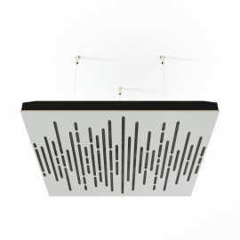 Acoustic Ceiling Panels «Wave-F» White 