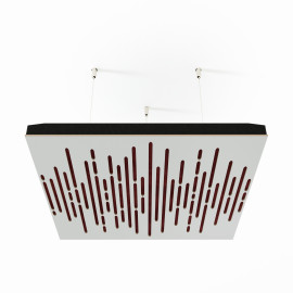 Acoustic Ceiling Panels «Wave-F» White 