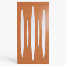 Narrow Acoustic Panel "Pulsar-F Fabric" Cherry