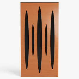 Narrow Acoustic Panel "Pulsar-F Fabric" Cherry