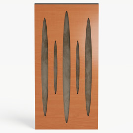 Narrow Acoustic Panel "Pulsar-F Fabric" Cherry
