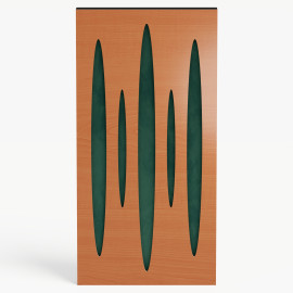 Narrow Acoustic Panel "Pulsar-F Fabric" Cherry