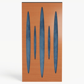 Narrow Acoustic Panel "Pulsar-F Fabric" Cherry