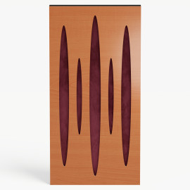 Narrow Acoustic Panel "Pulsar-F Fabric" Cherry