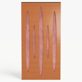 Narrow Acoustic Panel "Pulsar-F Fabric" Cherry