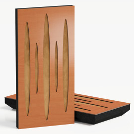 Narrow Acoustic Panel "Pulsar-F Fabric" Cherry