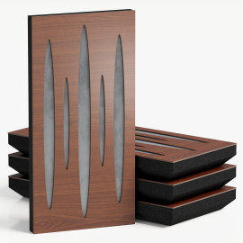 Narrow Acoustic Panel "Pulsar-F Fabric" Nut