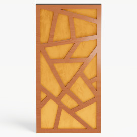 Narrow Acoustic Panel "Skyross-F Fabric" Cherry