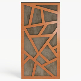 Narrow Acoustic Panel "Skyross-F Fabric" Cherry