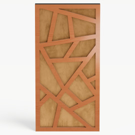 Narrow Acoustic Panel "Skyross-F Fabric" Cherry