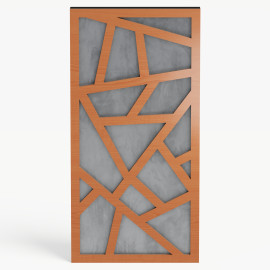 Narrow Acoustic Panel "Skyross-F Fabric" Cherry