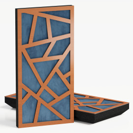 Narrow Acoustic Panel "Skyross-F Fabric" Cherry