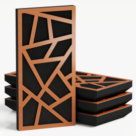 Narrow Acoustic Panel "Skyross-F Fabric" Cherry