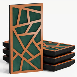 Narrow Acoustic Panel "Skyross-F Fabric" Cherry