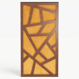 Narrow Acoustic Panel "Skyross-F Fabric" Nut