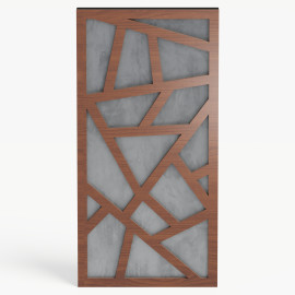 Narrow Acoustic Panel "Skyross-F Fabric" Nut