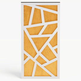 Narrow Acoustic Panel "Skyross-F Fabric" White 