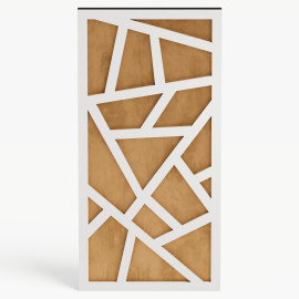 Narrow Acoustic Panel "Skyross-F Fabric" White 