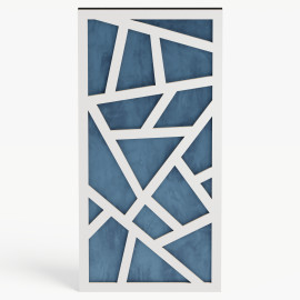 Narrow Acoustic Panel "Skyross-F Fabric" White 