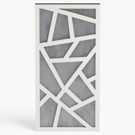 Narrow Acoustic Panel "Skyross-F Fabric" White 