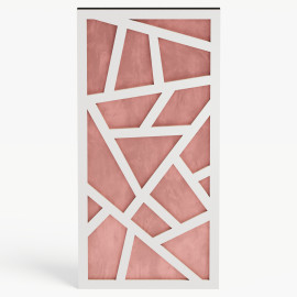 Narrow Acoustic Panel "Skyross-F Fabric" White 