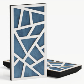 Narrow Acoustic Panel "Skyross-F Fabric" White 