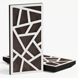 Narrow Acoustic Panel "Skyross-F Fabric" White 