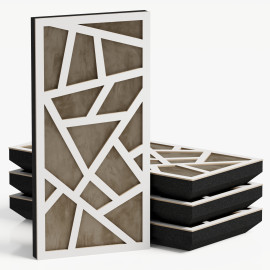 Narrow Acoustic Panel "Skyross-F Fabric" White 