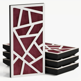 Narrow Acoustic Panel "Skyross-F Fabric" White 