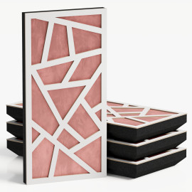 Narrow Acoustic Panel "Skyross-F Fabric" White 