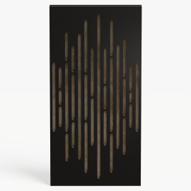 Narrow Acoustic Panel "Wave-F Fabric" Black