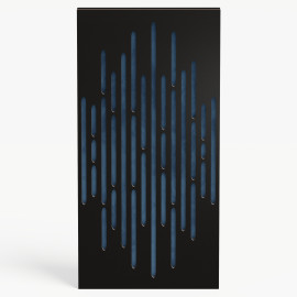 Narrow Acoustic Panel "Wave-F Fabric" Black