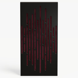 Narrow Acoustic Panel "Wave-F Fabric" Black