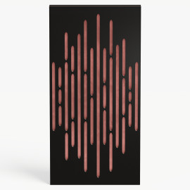 Narrow Acoustic Panel "Wave-F Fabric" Black