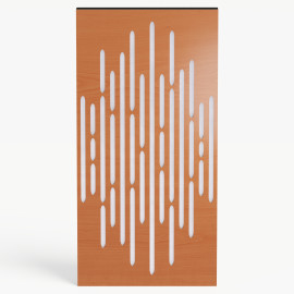 Narrow Acoustic Panel "Wave-F Fabric" Cherry
