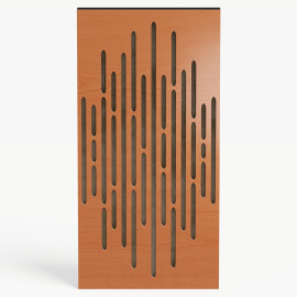 Narrow Acoustic Panel "Wave-F Fabric" Cherry