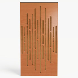 Narrow Acoustic Panel "Wave-F Fabric" Cherry
