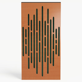 Narrow Acoustic Panel "Wave-F Fabric" Cherry