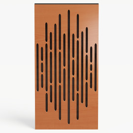 Narrow Acoustic Panel "Wave-F Fabric" Cherry