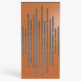 Narrow Acoustic Panel "Wave-F Fabric" Cherry