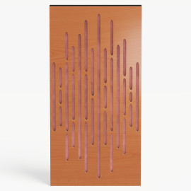 Narrow Acoustic Panel "Wave-F Fabric" Cherry