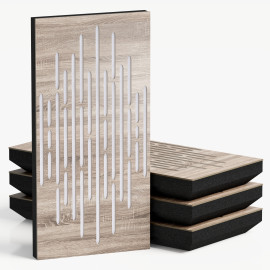 Narrow Acoustic Panel "Wave-F Fabric" Sonoma