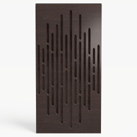 Narrow Acoustic Panel "Wave-F Fabric" Wenge