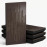 Narrow Acoustic Panel "Wave-F Fabric" Wenge