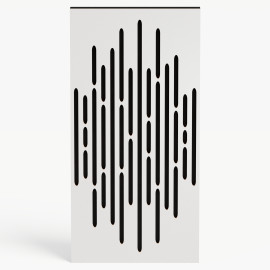 Narrow Acoustic Panel "Wave-F Fabric" White