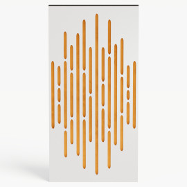 Narrow Acoustic Panel "Wave-F Fabric" White