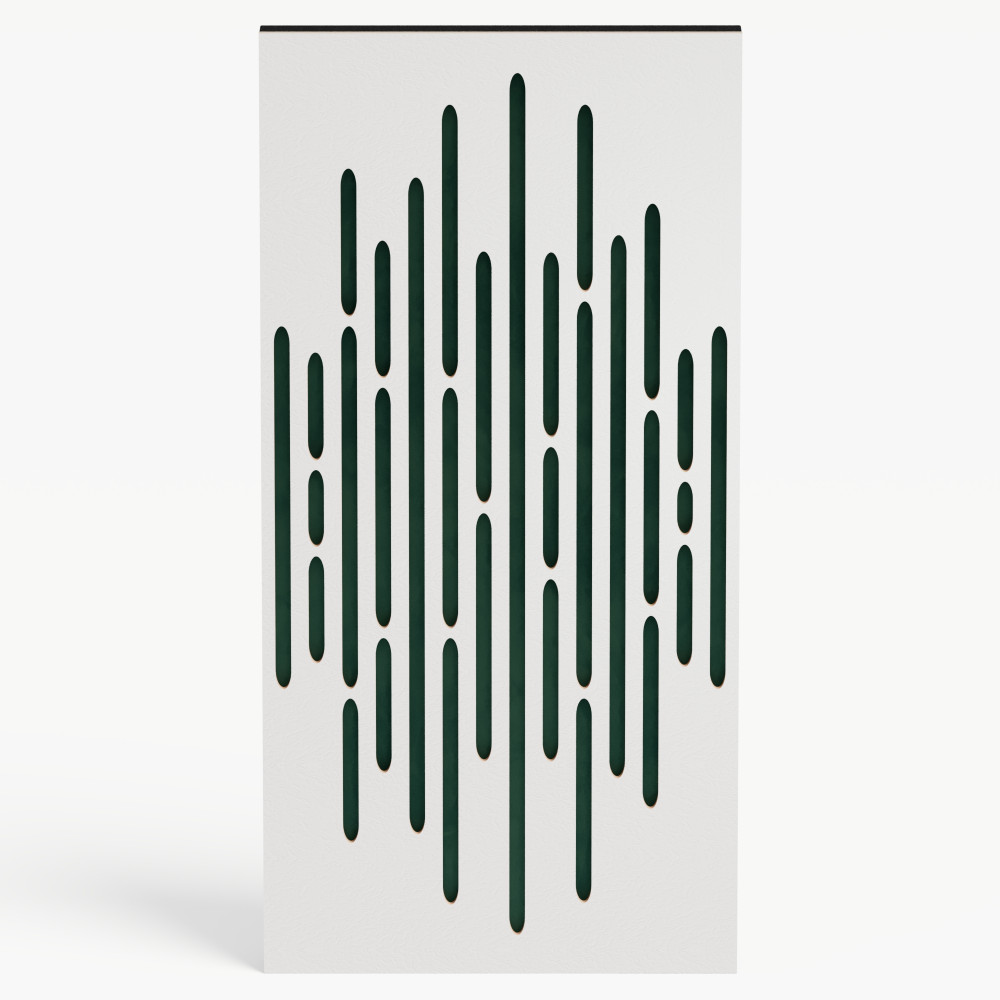 Narrow Acoustic Panel "Wave-F Fabric" White