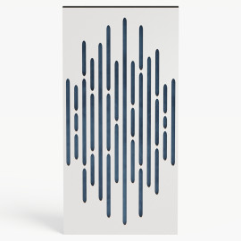 Narrow Acoustic Panel "Wave-F Fabric" White