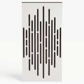 Narrow Acoustic Panel "Wave-F Fabric" White