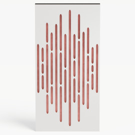 Narrow Acoustic Panel "Wave-F Fabric" White